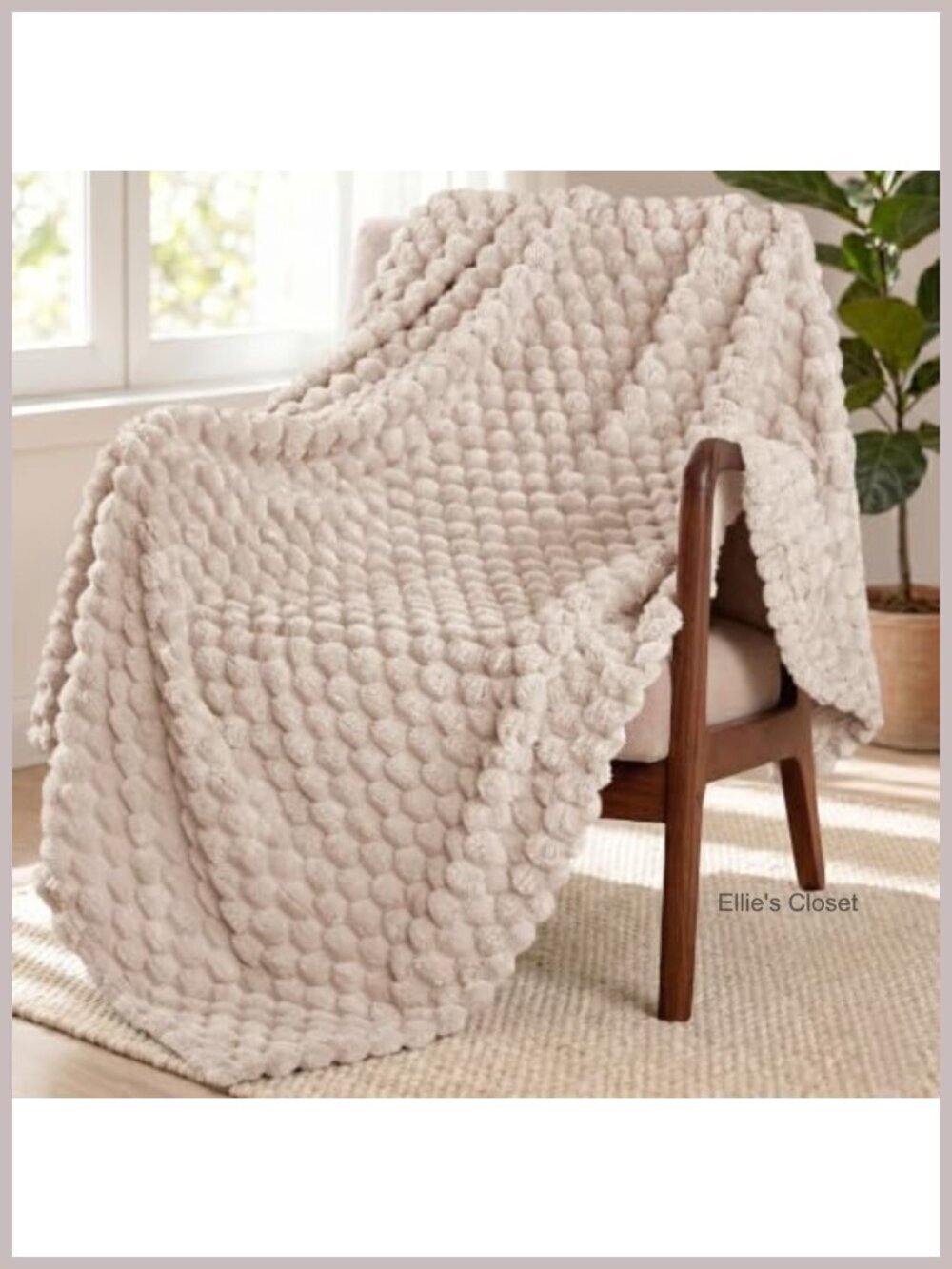Extra Large Fuzzy Fleece Throw Blanket for Couch, Soft Cozy Plush, 50x70 Inches